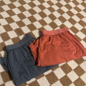 Hanes Women’s Cotton Blend Bottoms - Rust and Charcoal (2-Pack)